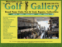 Tablet Screenshot of golfgallery.ca
